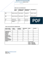 Gestión de Comunicación