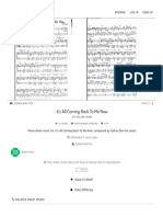 It's All Coming Back To Me Now Free Sheet Music by Celine Dion - Pianoshelf PDF