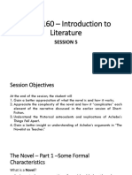 UGRC 160 - Introduction To Literature: Session 5