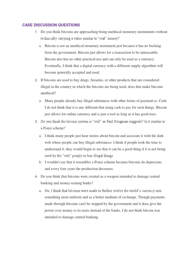 Bitcoin Ethics and Controversies | PDF | Law