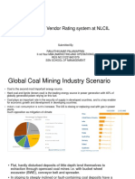 Designing A Vendor Rating System at NLCIL