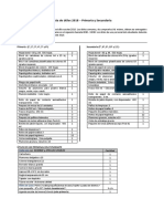 Lista de Útiles - Primaria y Secundaria - 2018