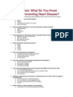 Post-Test: What Do You Know About Preventing Heart Disease?
