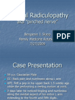 Cervical Radiculopathy Case Presentation