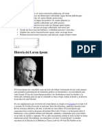 Historia Del Lorem Ipsum