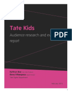 Tate Kids Audience Research and Evaluation PDF