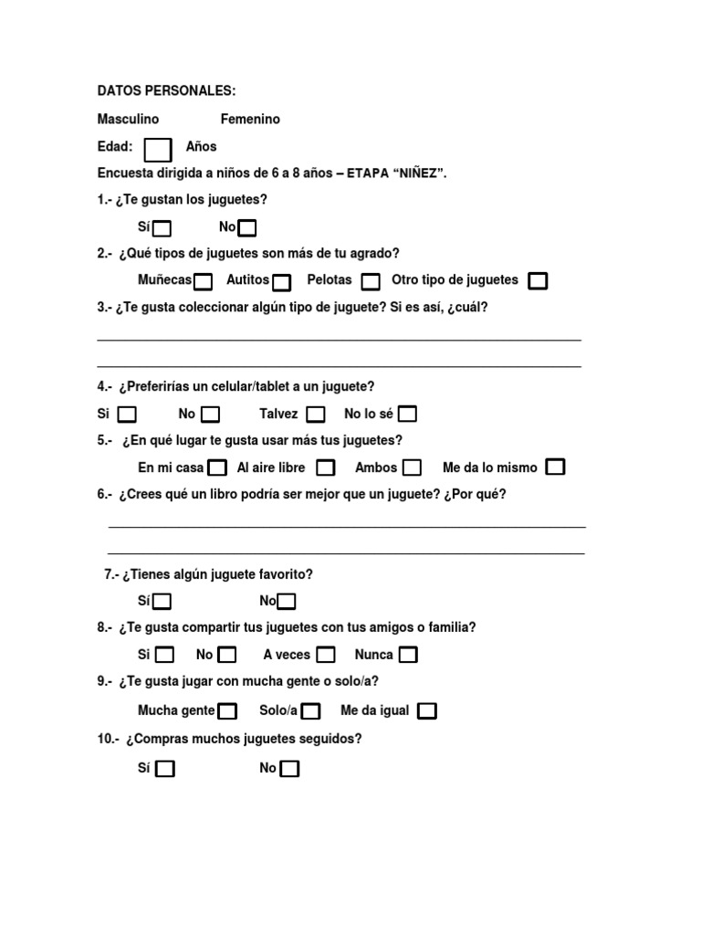 Encuesta Psicologia Evolutiva PDF