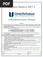 Vestibular Unichristus 2017.2