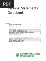 Personal Statement Guidebook PDF