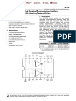 LM13700 Dual Operational Transconductance Amplifiers With Linearizing Diodes and Buffers