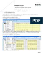 Instructivo Gestion de Costos Project