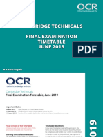 Ocr Cambridge Technicals Summer 2019