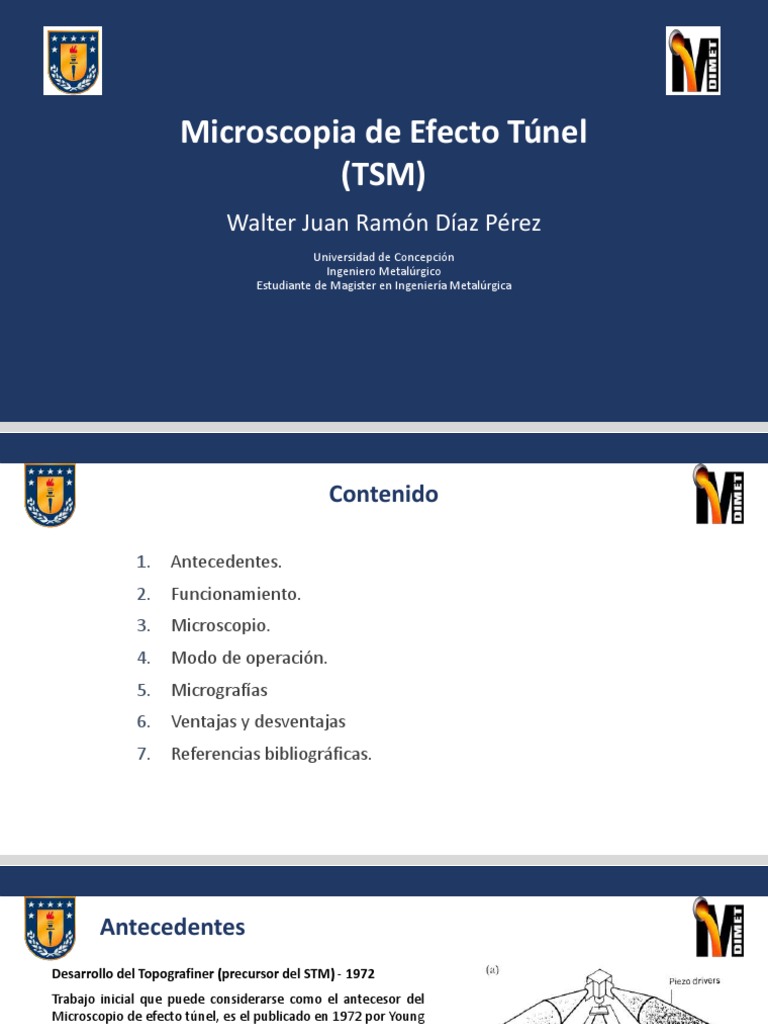Microscopia de Efecto Tunel | PDF | Microscopio de efecto túnel ...
