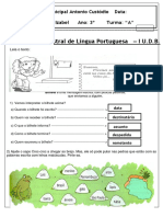 Avaliação de Português I UDB-2019