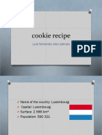 Cookie Recipe: Luis Fernando Diaz Salinas