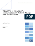 WEG MVW-01 (EtherNetIP) Communication With Rockwell RSLogix 5000