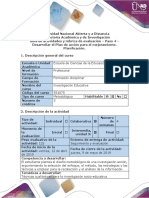 Guía de Actividades y Rúbrica de Evaluación - Paso 4 - Desarrollar El Plan de Acción para El Mejoramiento