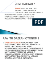 Otonomi Daerah