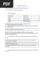 Enneagram Personality Test