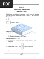 Matrices Full Lecture Note | PDF | Matrix (Mathematics) | Determinant