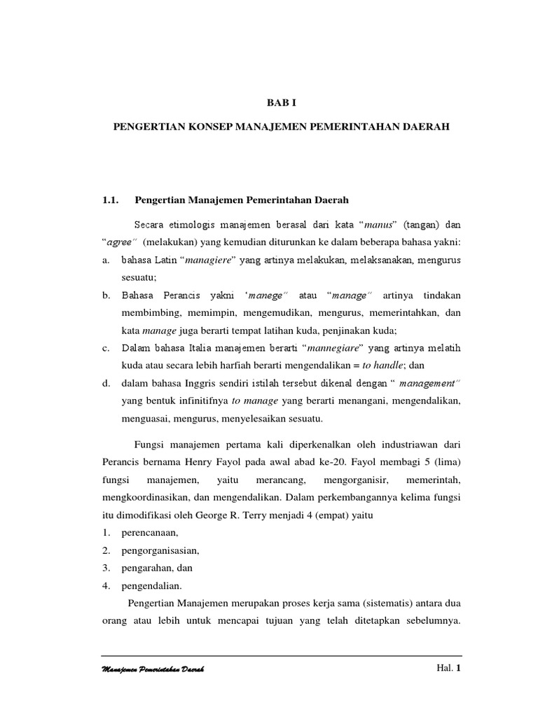 Buku Manajemen Pemerintahan Daerah Pdf