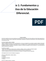 Fundamentos cognitivos Educación Diferencial