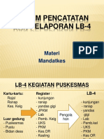 Sistem Pencatatan Dan Pelaporan Lb-4