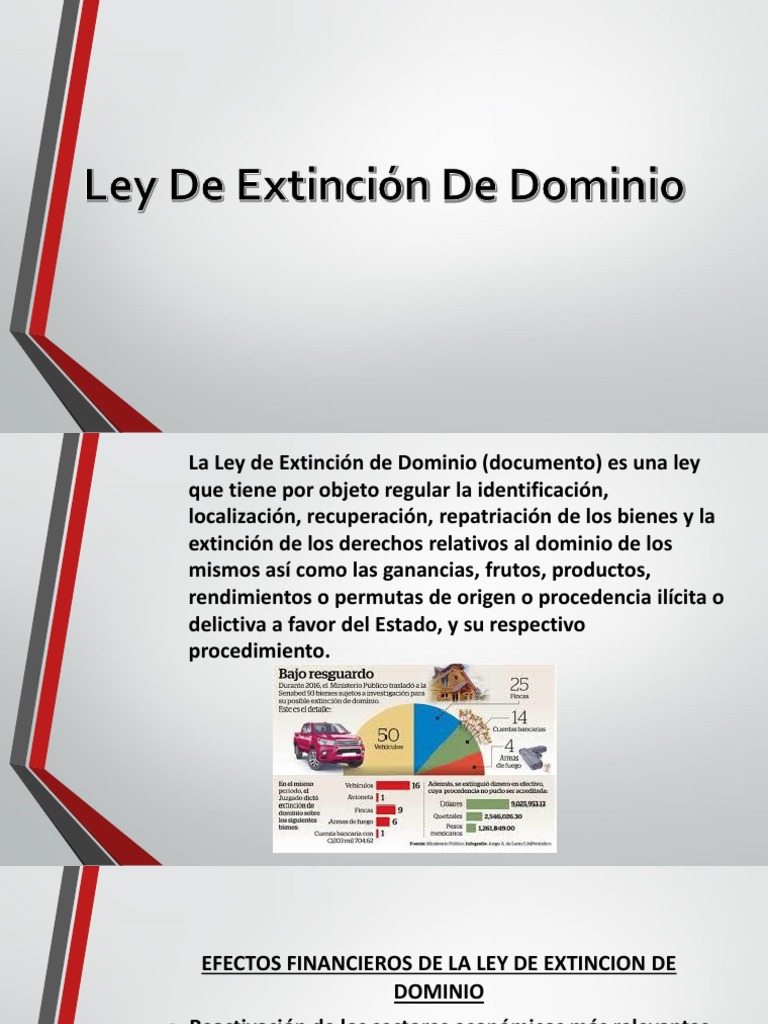 Ley de Extinción de Dominio en Guatemala | PDF | Dominio eminente ...