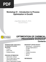 Workshop 01 - Introduction To Process Optimization in Excel® PDF