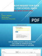 How To Approve Request For Data Correction - For School Heads