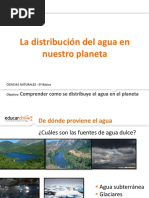 Distribucion Del Agua en La Tierra