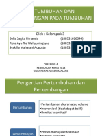 Pertumbuhan Dan Perkembangan Pada Tumbuhan