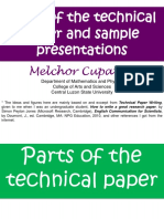 2 Parts of The Technical Paper and A Sample Scientific Talk