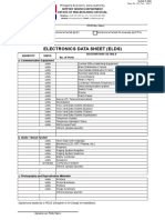 PEZA Electronics Permit Data Sheet