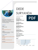 Dede Suryanda: Always Focus On My Goal