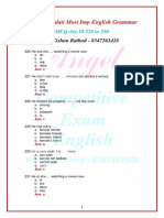 Revenue Talati Most Imp English Grammar MCQ Set-10 226 To 250