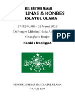 Hasil BM (Waqi'iyah) MUNAS 2019-Banjar PDF