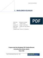 Modul: Manajemen Keuangan: Program Studi Ilmu Manajemen PKK Fakultas Ekonomi Universitas Mercu Buana Jakarta. Tahun 2008
