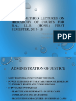 Hierachy of Courts PPT