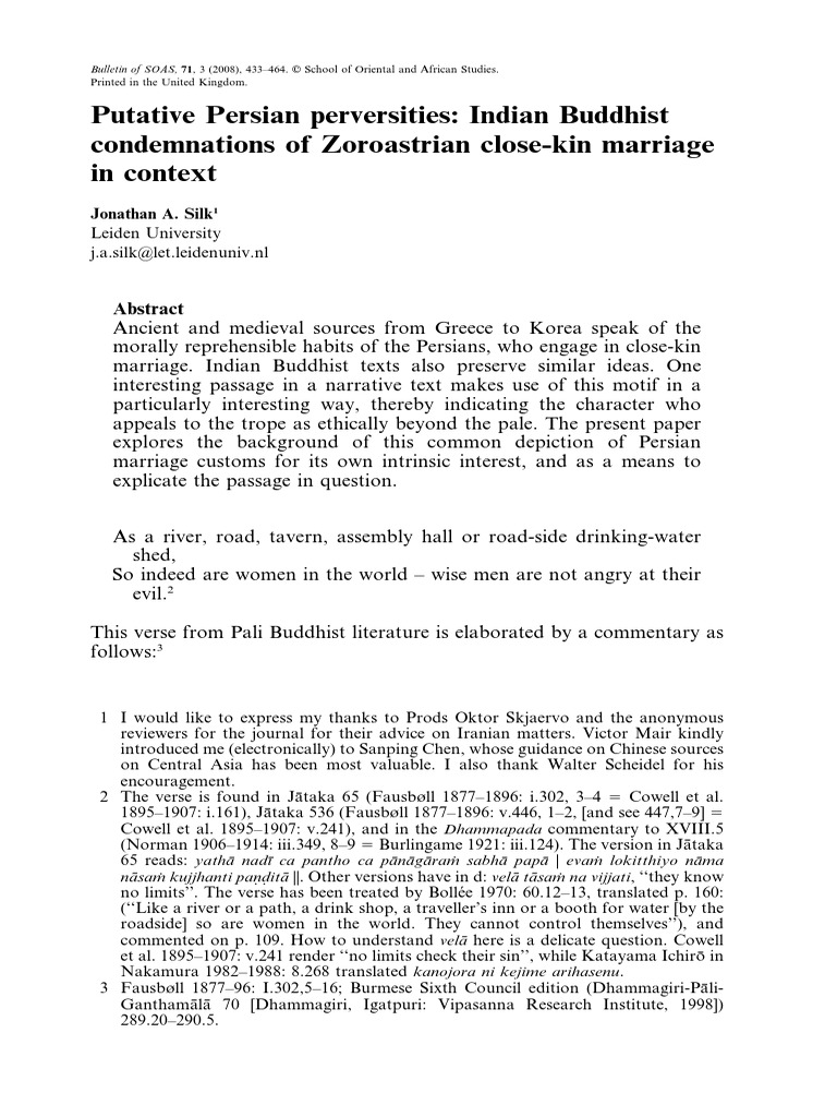 Indian Buddhist Views on Persian Incest | PDF | Buddhist Texts | Rhetoric