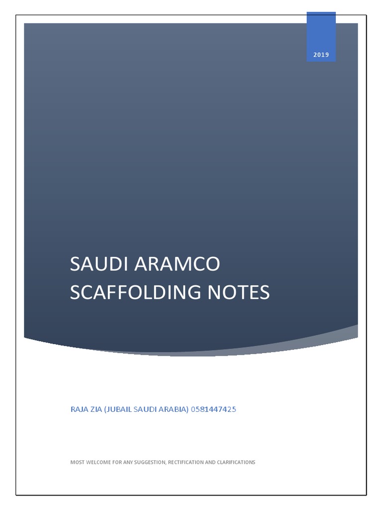 Scaffolding Notes Pdf Pdf Scaffolding Stairs