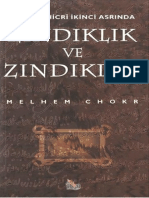 Melhem Chokr - İslam'ın Hicri İkinci Asrında Zındıklık Ve Zındıklar PDF