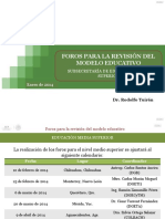 Estructura para La Revisión Del Modelo Educativo