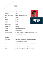 Curriculum Vitae: Personal Details