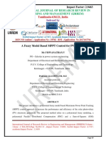 A Fuzzy Model Based MPPT Control for PV Systems