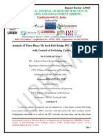 Analysis of Three Phase Fly Back Full Bridge PFC Boost Converters With Control of Switching Cycles