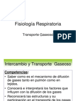 Clase II-3a - Fisiologia Del Sistema Respiratorio II - Intercambio Gaseoso Alveolocapilar. Difusion y Transporte de o2 y Co2