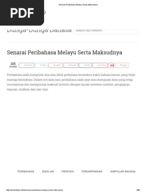 Unduh Gratis Gambar Senarai Peribahasa Melayu Serta Maksudnya Pdf Terbaru by www.cikimm.com