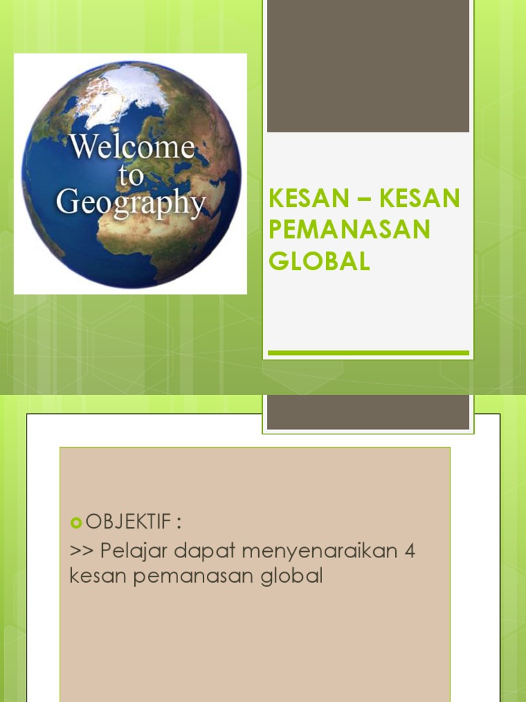 Kesan - Kesan Pemanasan Global  PDF
