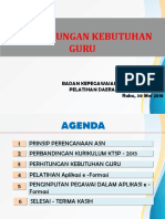 Paparan Penyusunan Kebutuhan Guru Tahun 2018